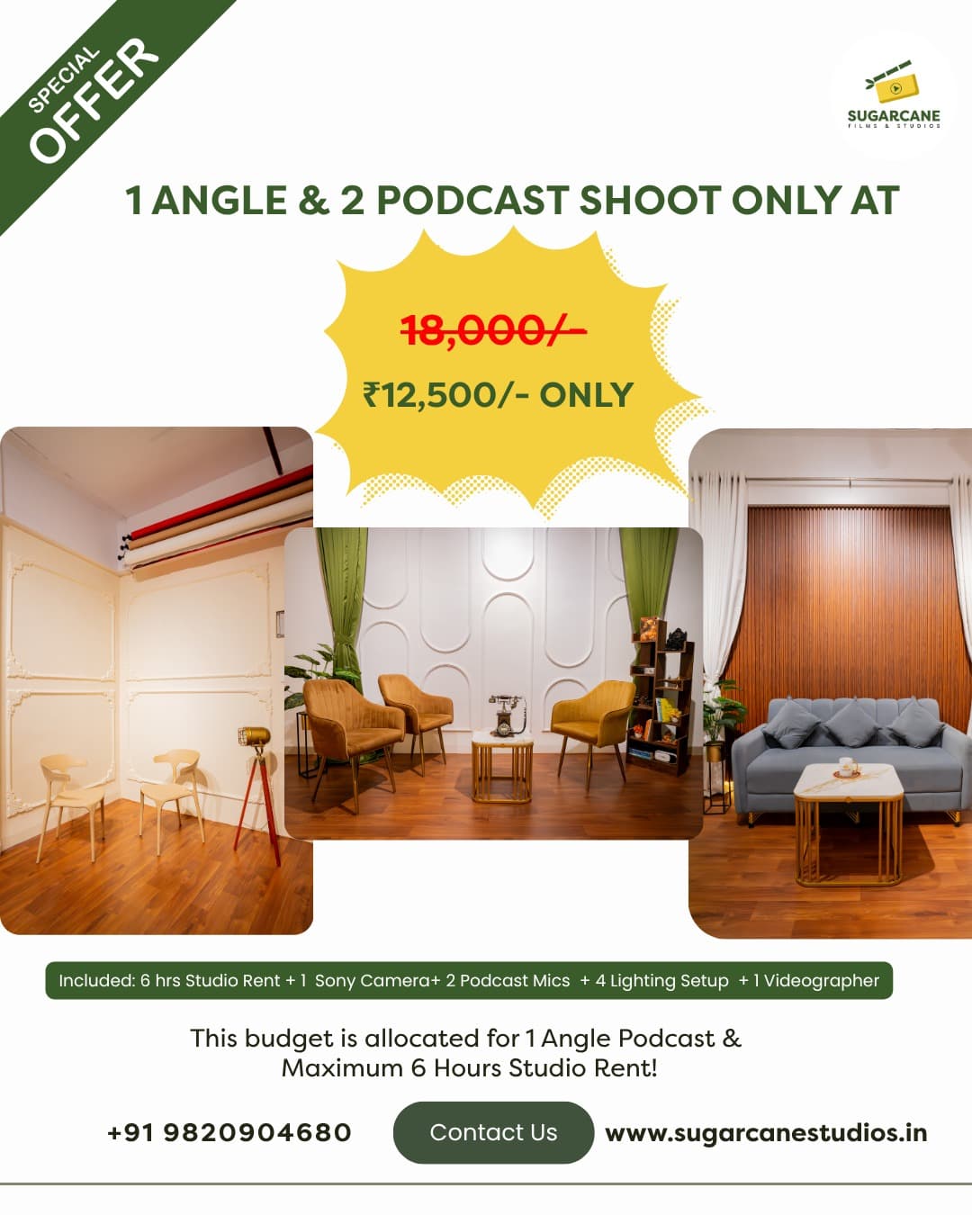 1 Angle / 2 Podcast Shoot